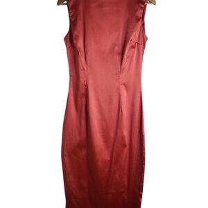 Bettie Page Elegant Red Sleeveless Dress